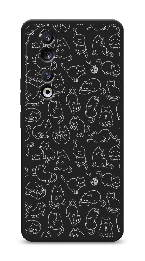 

Чехол Awog на Honor 90 Pro "Шкодливые котики", Прозрачный;бежевый, 6121552-1