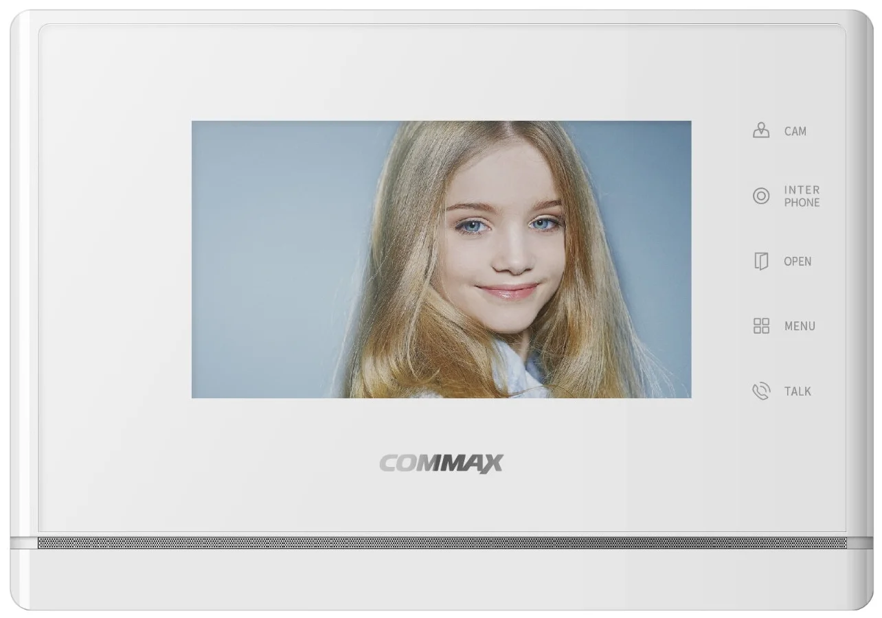 видеодомофон skybeam cronos экран 7 белый Адаптированный видеодомофон Commax CDV-70Y/VZ Белый