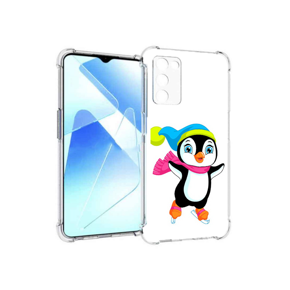

Чехол MyPads Tocco для Infinix Zero X Pro пингвин на коньках, Прозрачный, Tocco