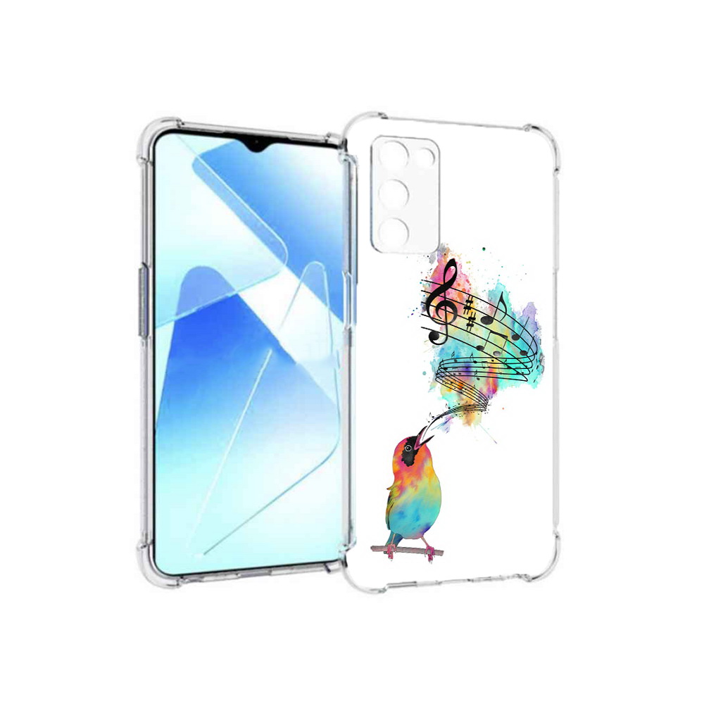 

Чехол MyPads Tocco для Infinix Zero X Pro певчая птичка, Прозрачный, Tocco