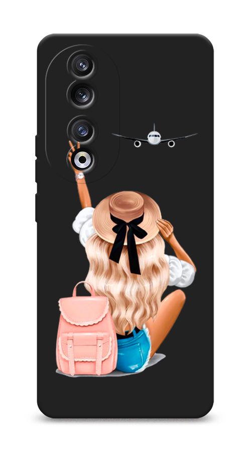 

Чехол Awog на Honor 90 Pro "Автостопом самолетом", Бежевый;белый, 6121552-1
