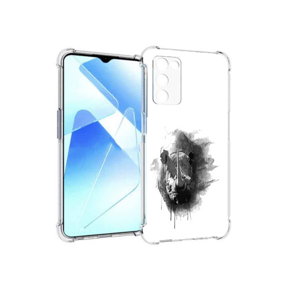 

Чехол MyPads Tocco для Infinix Zero X Pro носорог, Прозрачный, Tocco
