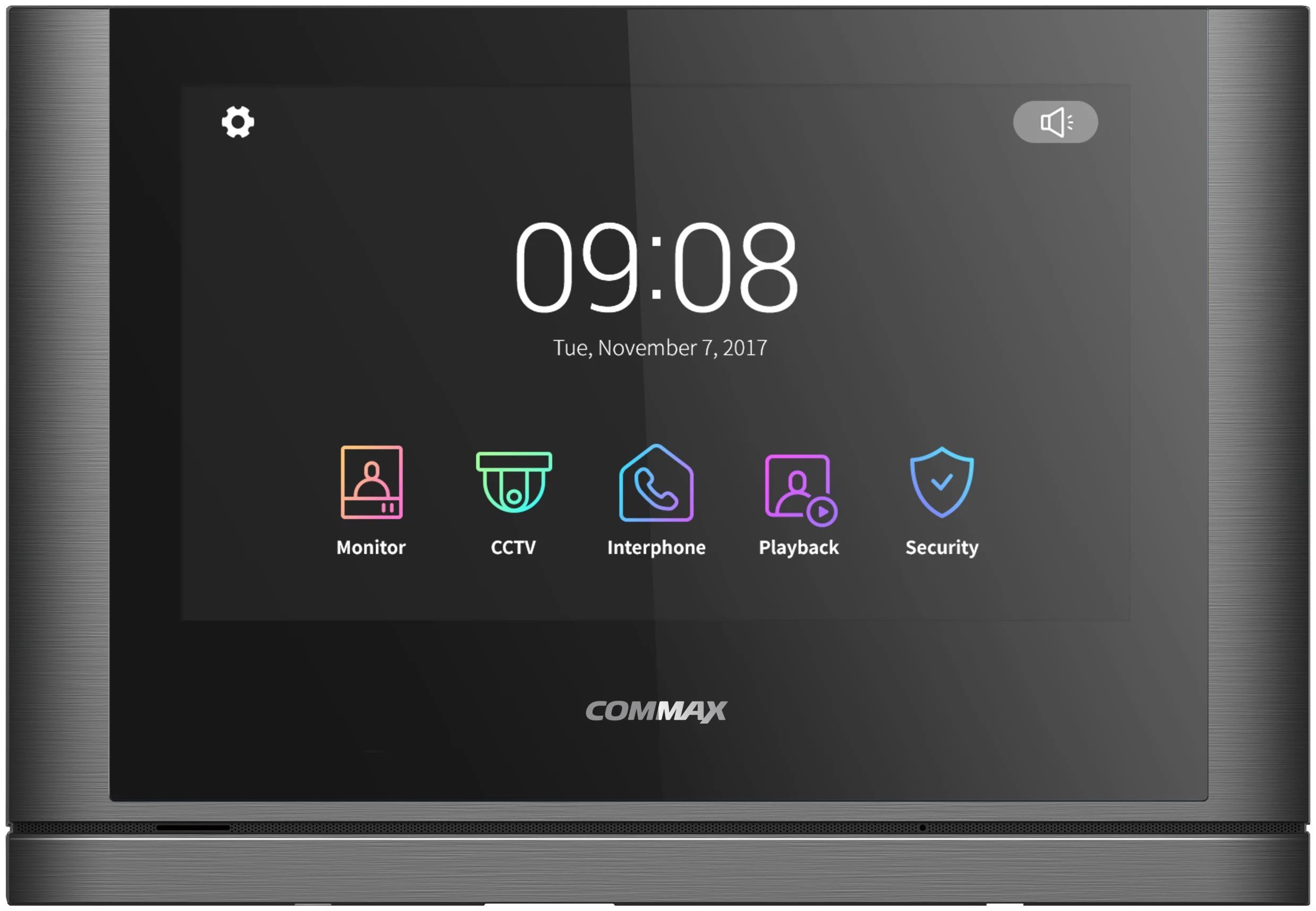 фото Адаптированный видеодомофон commax cdv-1024ma/xl(темное серебро black smog)