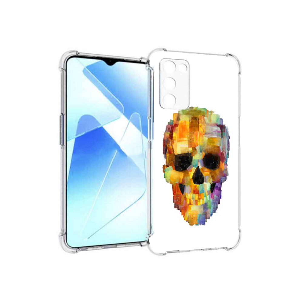 

Чехол MyPads Tocco для Infinix Zero X Pro нарисованный череп, Прозрачный, Tocco