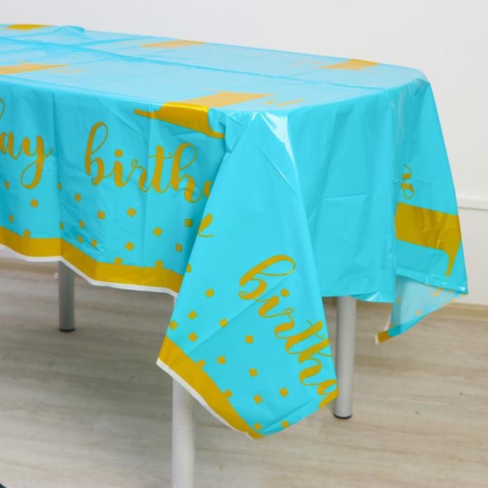 

Скатерть ТероПром цвет голубой 137x220, 5081467