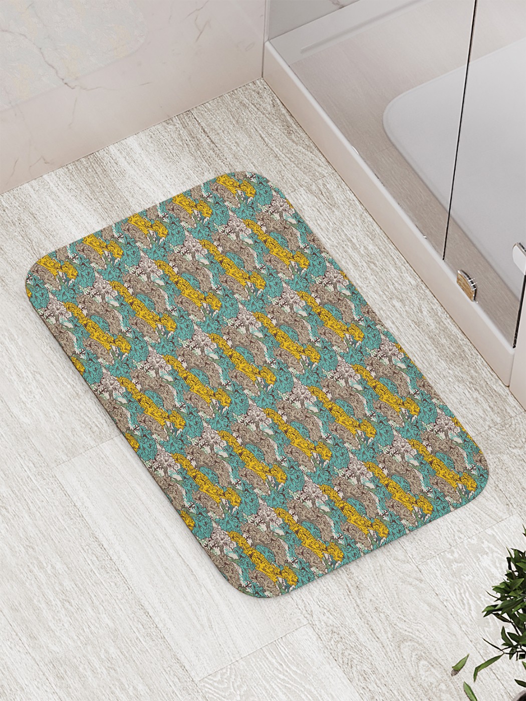 

Коврик противоскользящий для ванной, сауны, бассейна, 77х52 см bath_63244 JoyArty