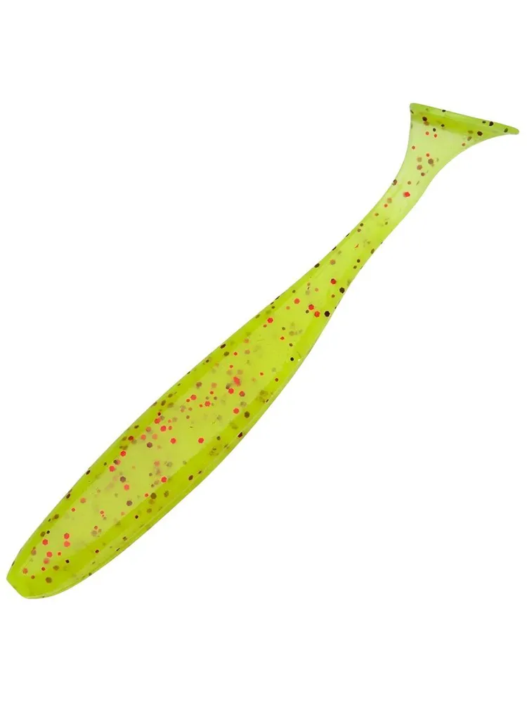 

Приманка силиконовая Keitech Easy Shiner 4 (7шт в уп) цвет PAL01 Chartreuse Red Flake, Желтый;красный, Easy Shiner