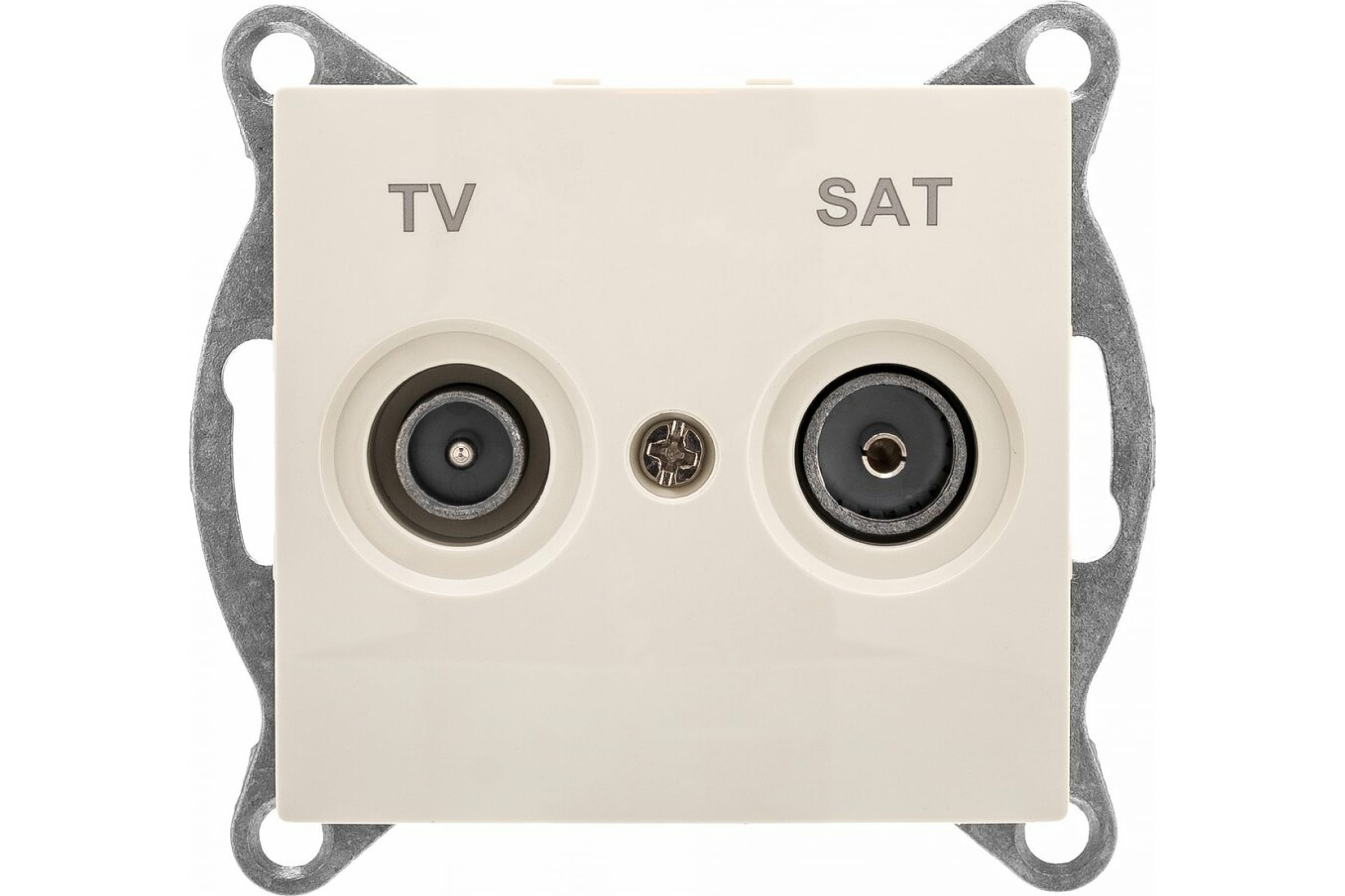 

С10TS1-003 GUSI Bravo МЕХАНИЗМ розетки TV+ SAT, оконечной, скрытая установка. Цвет бежевы