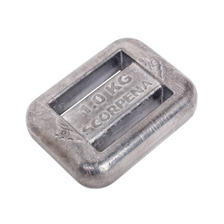 Груз свинцовый Scorpena 1 кг Свинцовый 1 кг