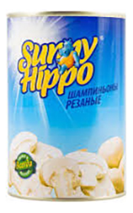 

Шампиньоны Sunny Hippo резаные 800 г