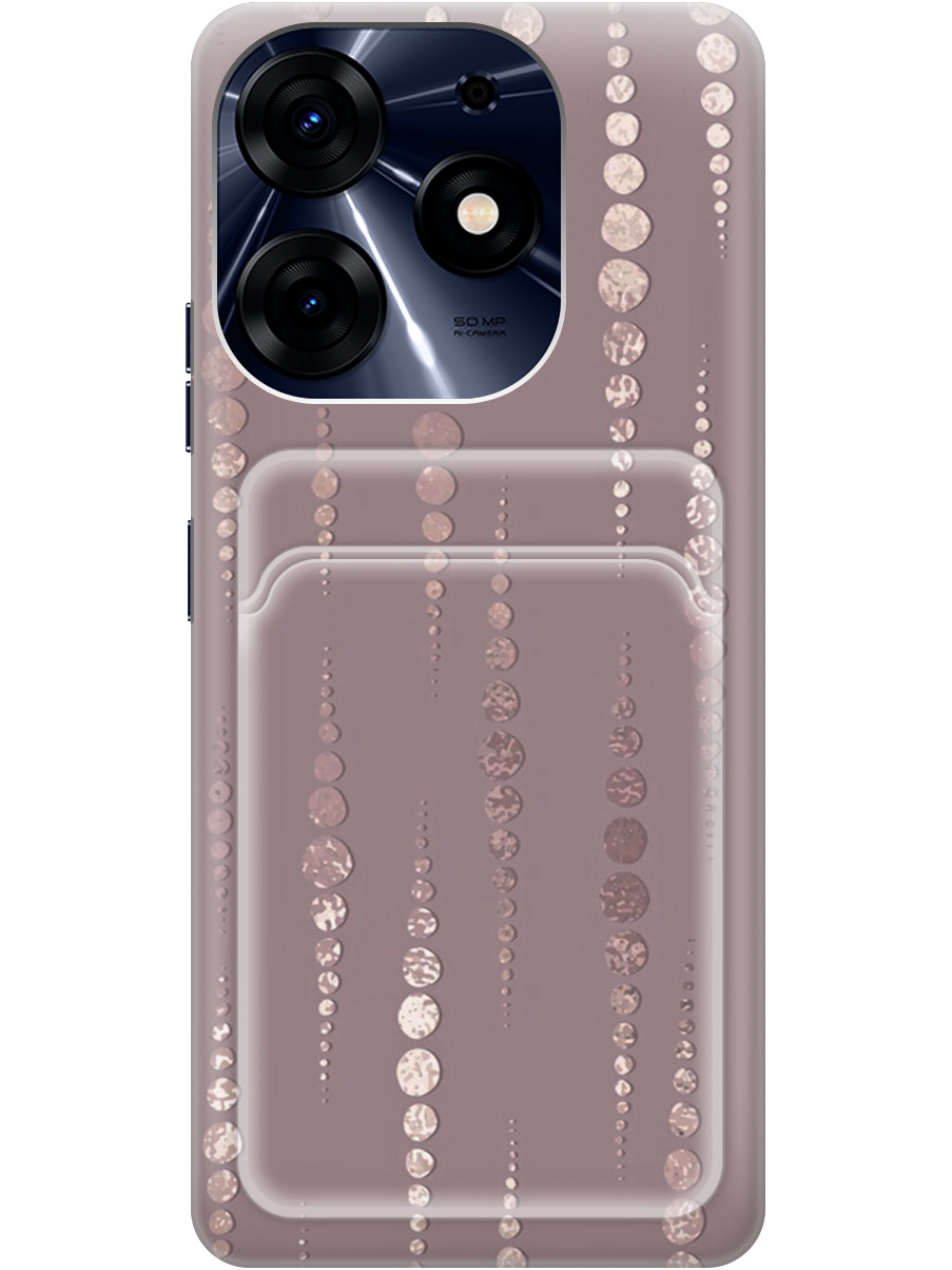 

Силиконовый чехол на Tecno Spark 10 Pro с рисунком "Монеты в розовых песках", 20011966