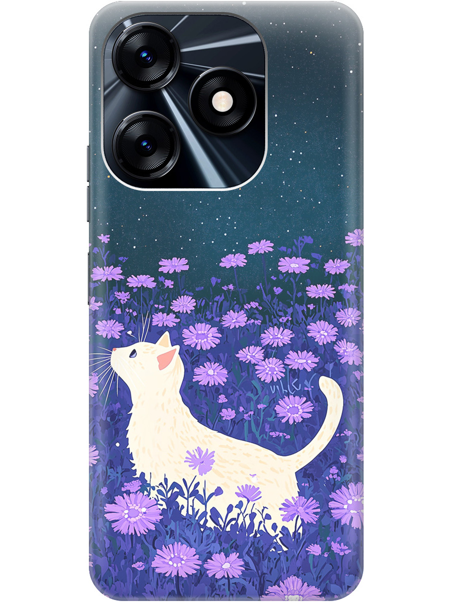 

Силиконовый чехол на Tecno Spark 10 / 10C с принтом матовый черный 857149, Черный;белый;фиолетовый, 769297812