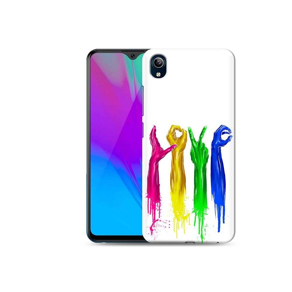 

Чехол MyPads Tocco для Vivo Y91C яркие руки love (PT156610.438.707), Прозрачный, Tocco