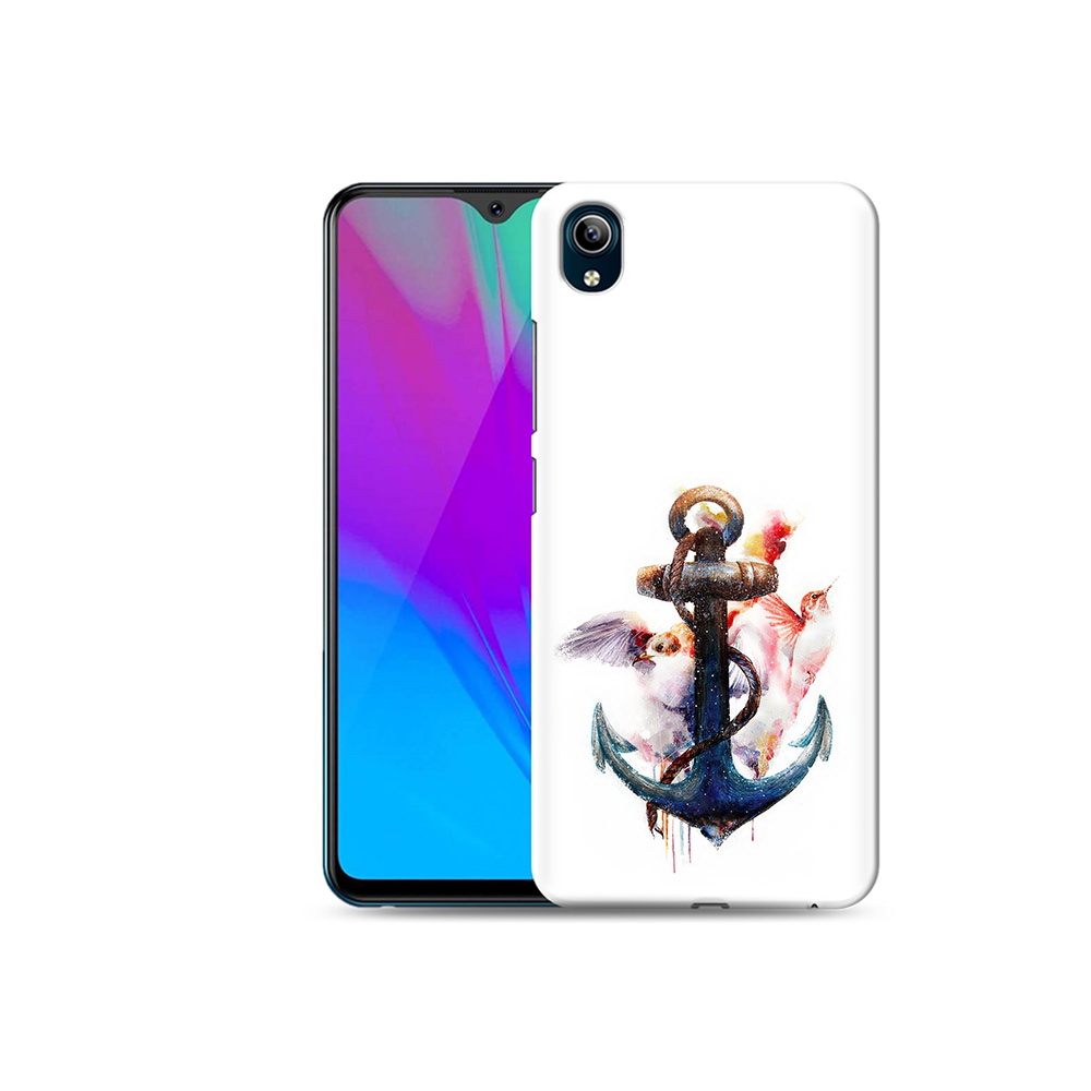 

Чехол MyPads Tocco для Vivo Y91C якорь с птицами (PT156610.438.703), Прозрачный, Tocco