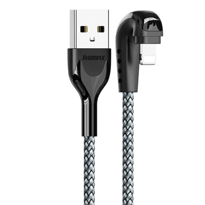 фото Кабель usb 2.0 a (m) - lightning (m) 1м remax rc-097i - серебристый