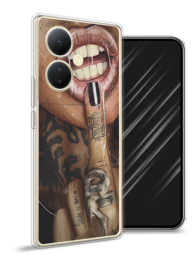 

Чехол Awog на Vivo Y78 5G /V29 Lite, Бежевый;розовый;черный, 268850-9