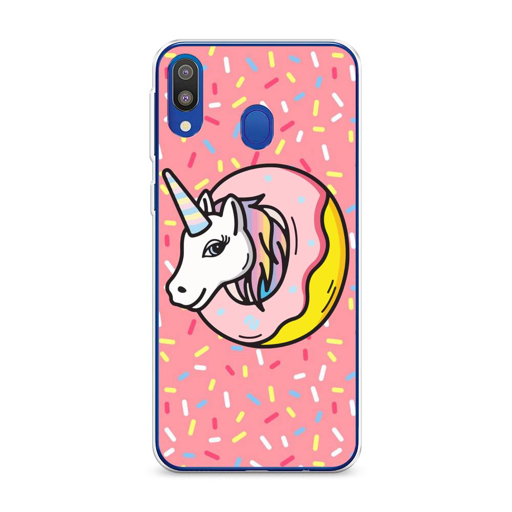 

Чехол Awog на Samsung Galaxy M20 "Единорог в пончике", Разноцветный, 27450-2