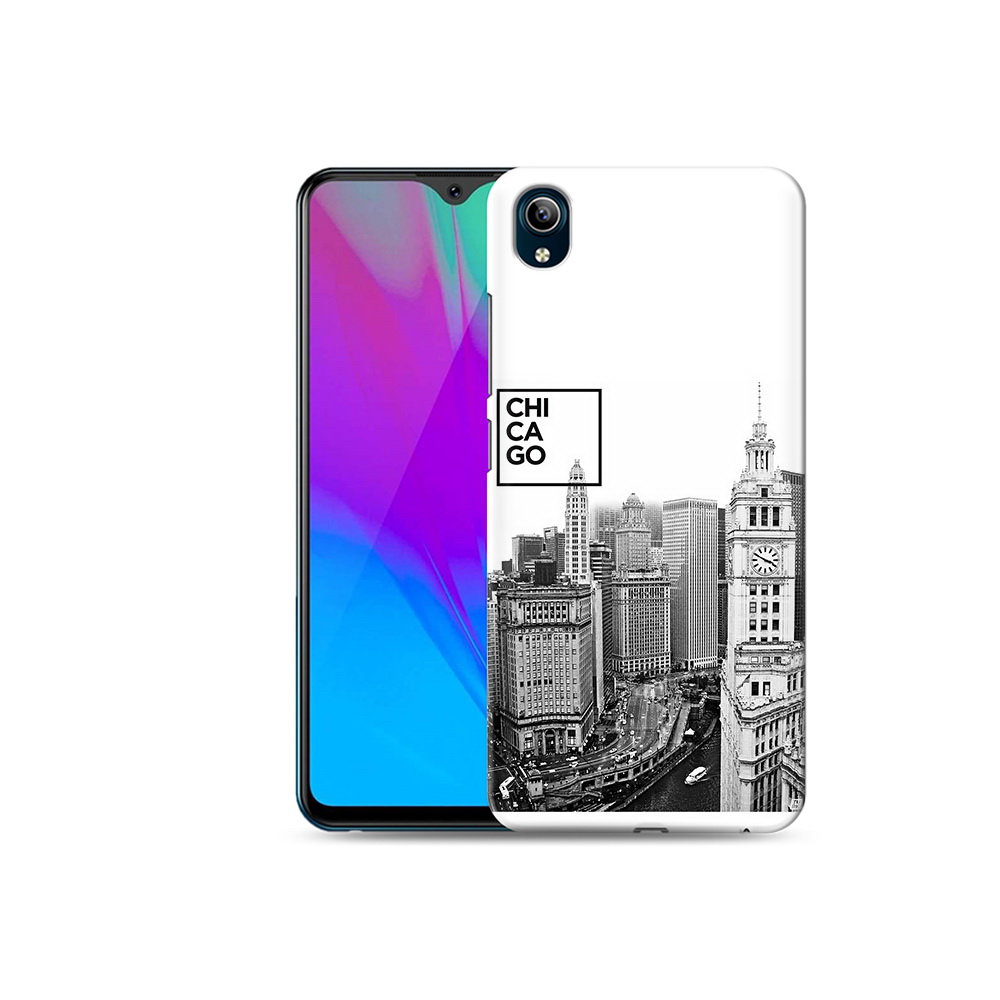 

Чехол MyPads Tocco для Vivo Y91C черно белый чикаго (PT156610.438.689), Прозрачный, Tocco