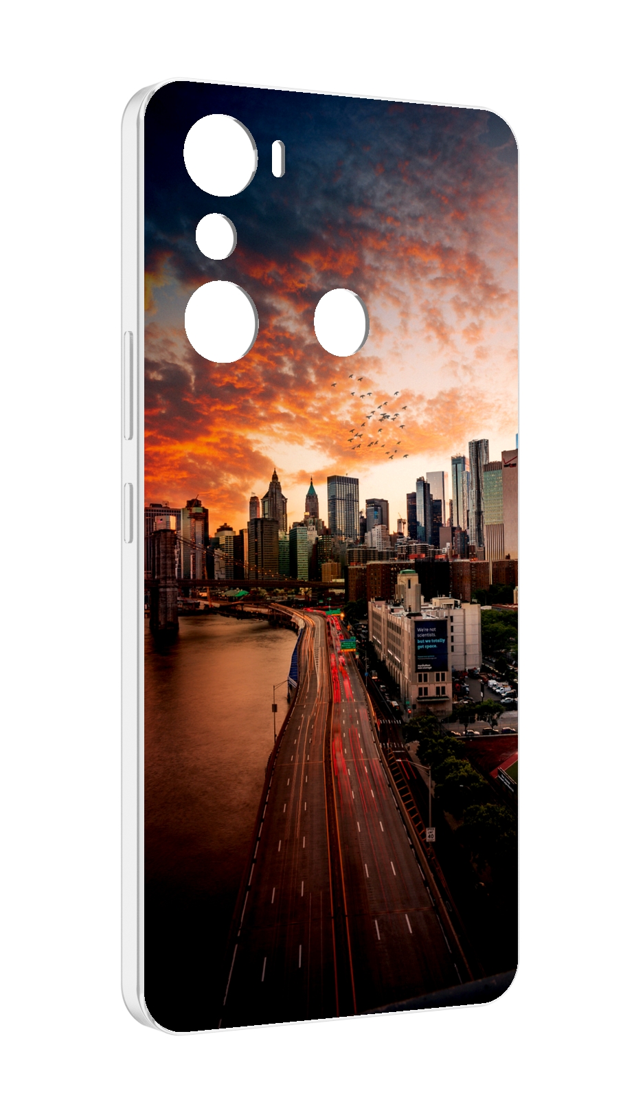 

Чехол MyPads американский город фото для Infinix Hot 20i, Прозрачный, Tocco