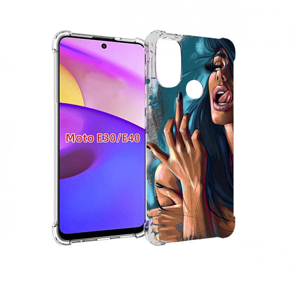 

Чехол бампер MyPads Девушка-нарисованная-дерзкая женский для Mot, Прозрачный, Tocco
