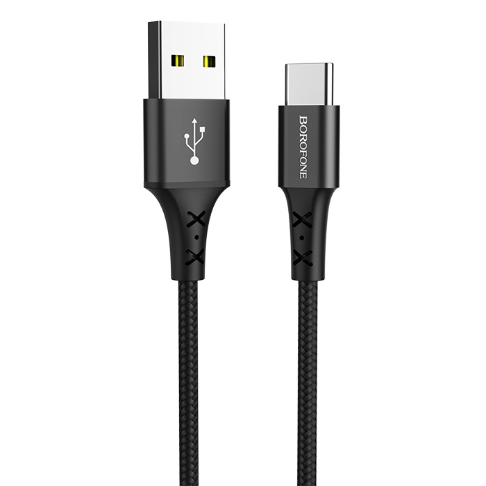 Кабель USB 2.0 A (m) - USB Type-C (m) 1м Borofone BX20 Enjoy - Черный