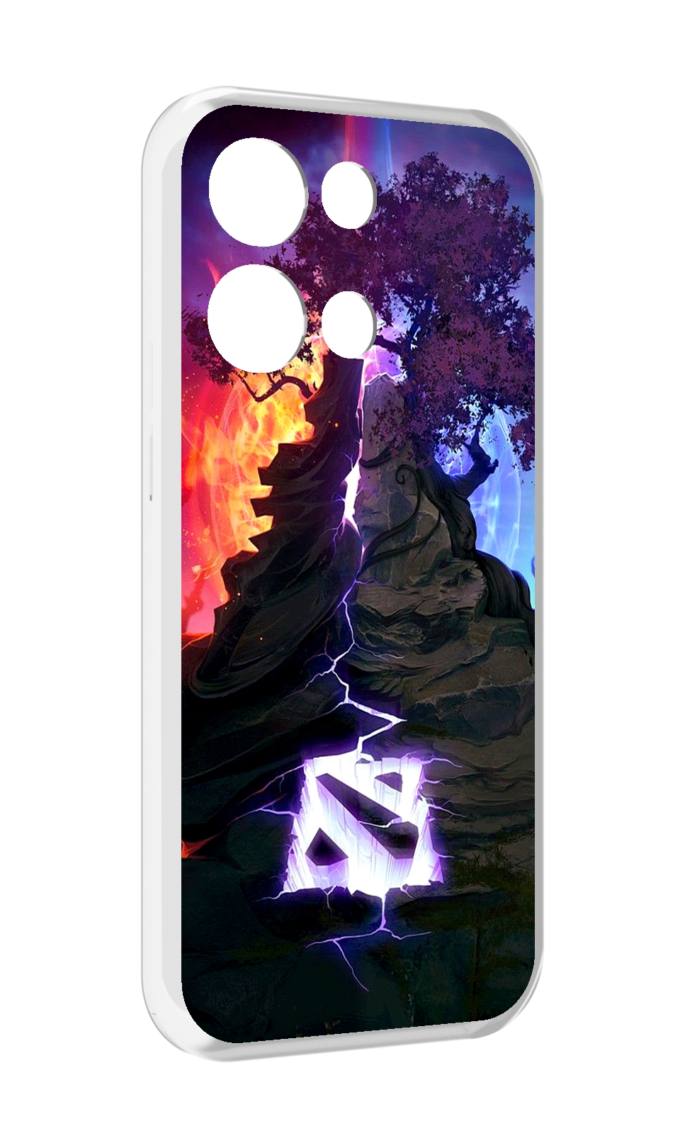 

Чехол MyPads dota 2 логотип для OPPO Reno8 Pro, Прозрачный, Tocco