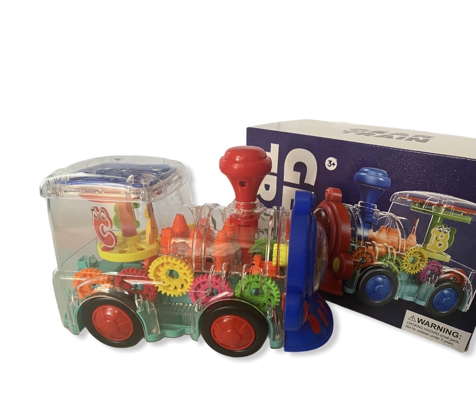 Игрушечный паровозик Panawealth прозрачный, свет, звук прозрачный паровозик gear train свет звук эффекты toy electric geartrain