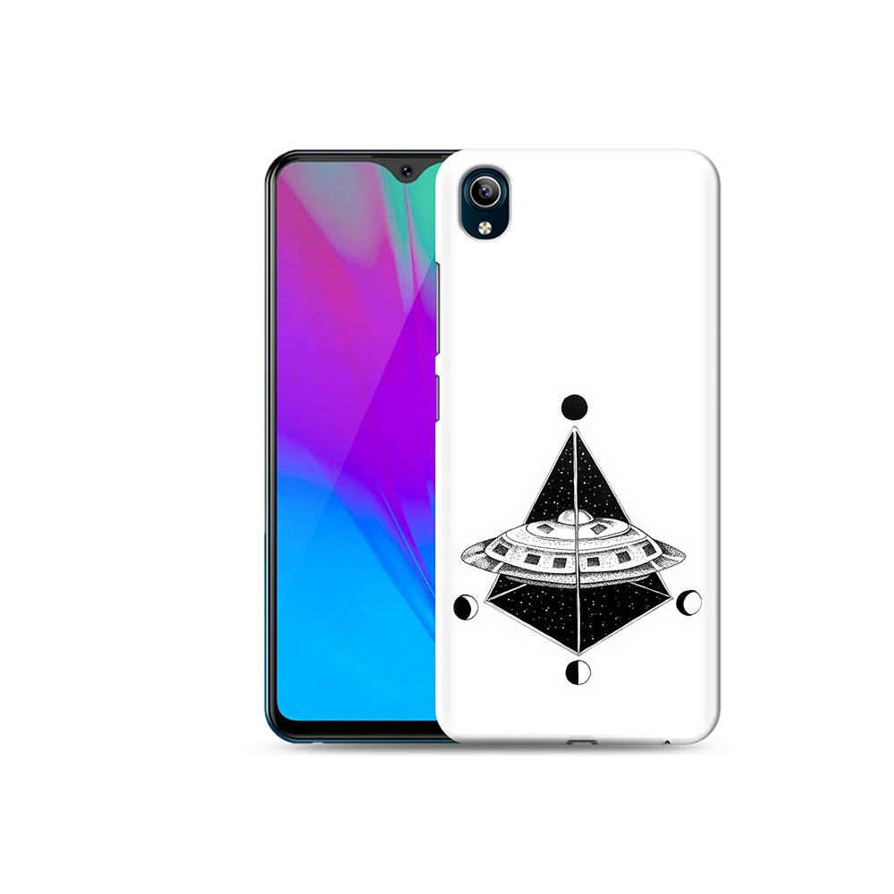 

Чехол MyPads Tocco для Vivo Y91C черно белая летающая тарелка (PT156610.438.679), Прозрачный, Tocco