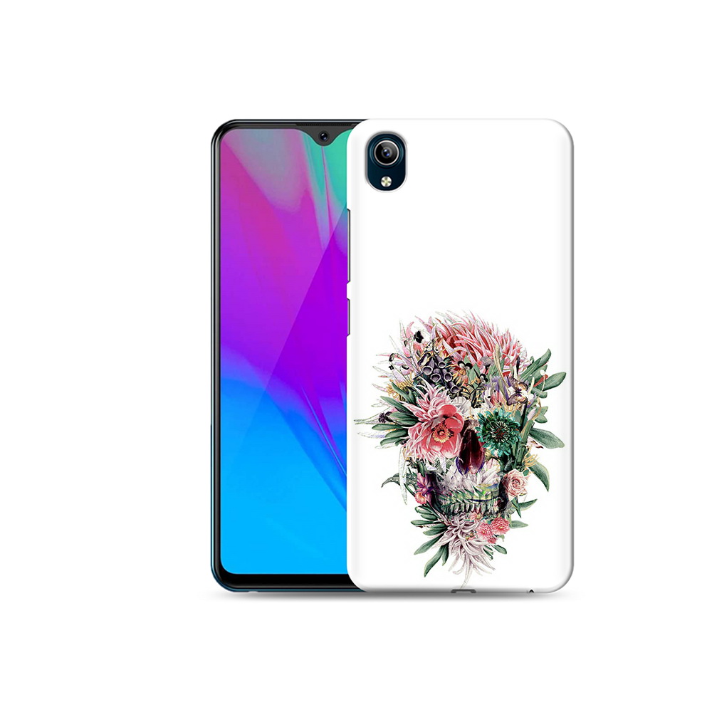

Чехол MyPads Tocco для Vivo Y91C череп из цветов (PT156610.438.677), Прозрачный, Tocco