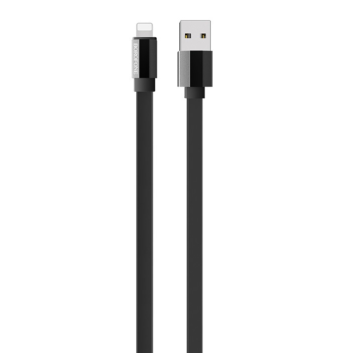 фото Кабель usb 2.0 a (m) - lightning (m) 1.2м borofone bu8 glory - черный