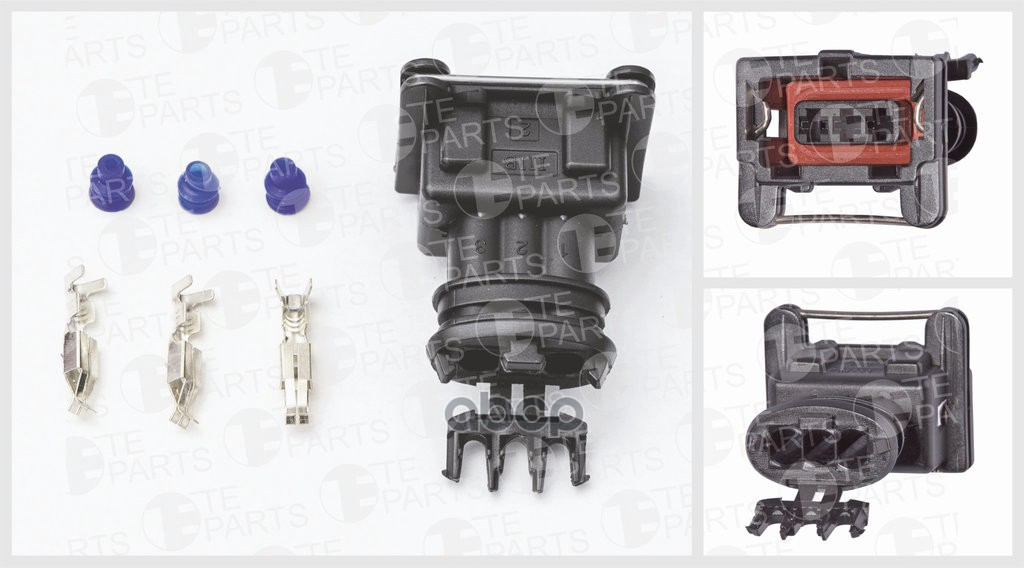 Разъём 3х Контактный (Комплектация: 3-Pin, 3 Уплотнения) TE PARTS арт. 7810051