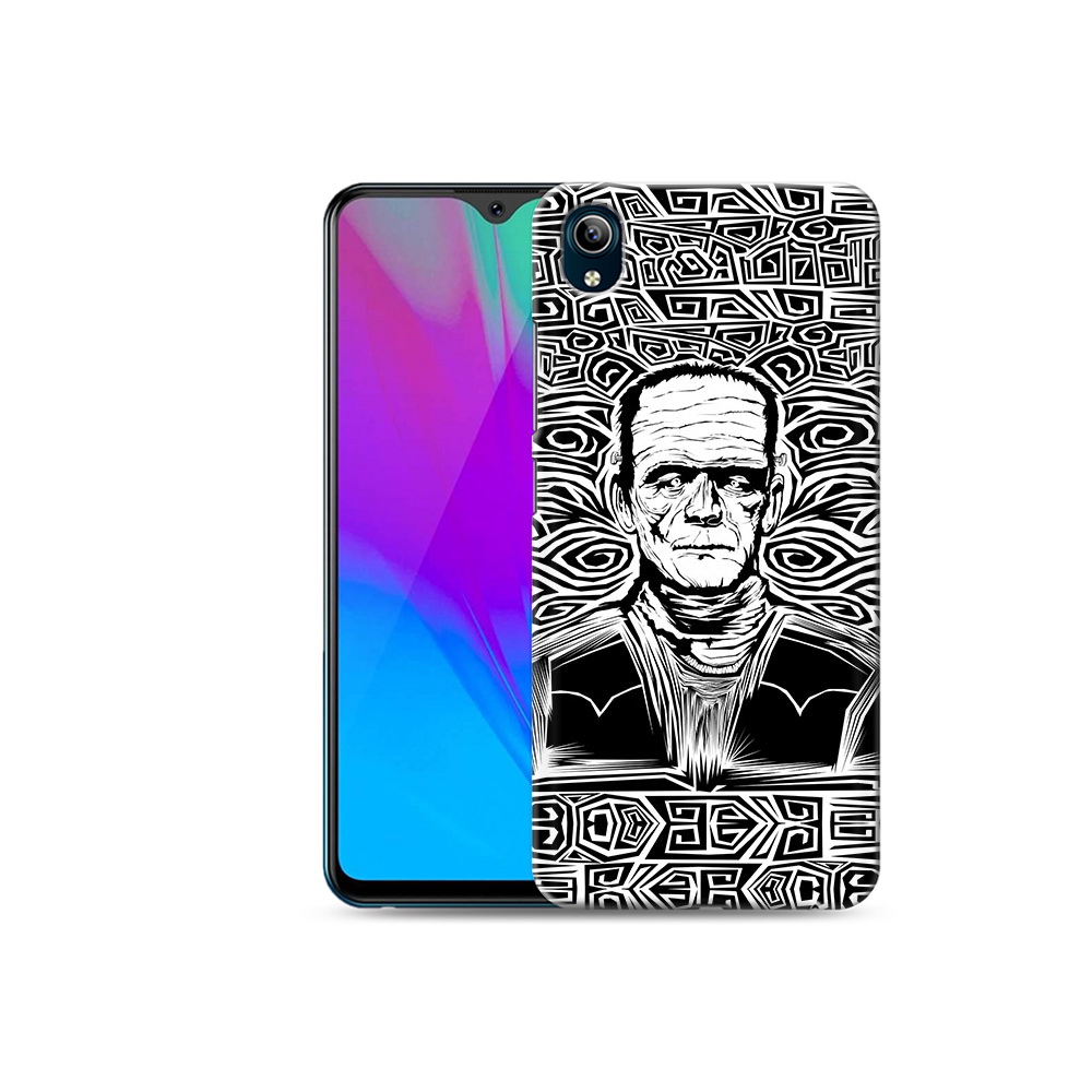 

Чехол MyPads Tocco для Vivo Y91C франкенштейн черно белый (PT156610.438.661), Прозрачный, Tocco