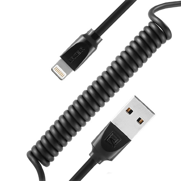 фото Кабель usb 2.0 a (m) - lightning (m) 1м remax rc-117i - черный