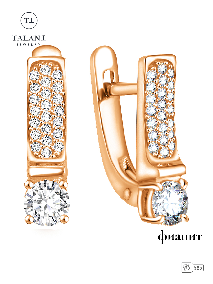 

Серьги из золота TALANT 10-00-0001-25994, фианит, 10-00-0001-25994