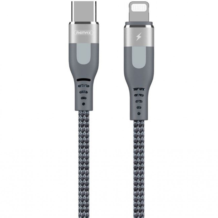 фото Кабель usb type-c (m) - lightning (m) 1м remax rc-151cl - серебристый