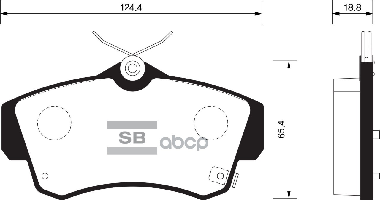 

Комплект тормозных колодок Sangsin brake SP1359