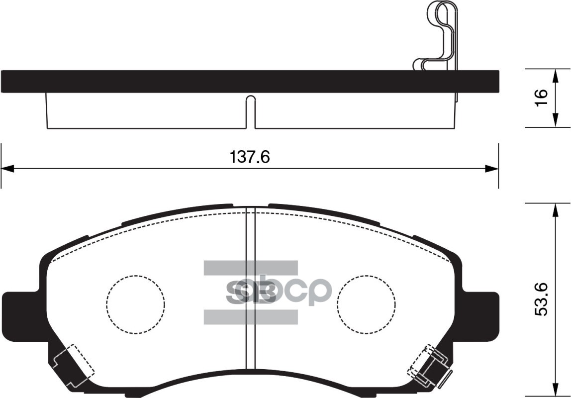 

Комплект тормозных колодок Sangsin brake SP1228