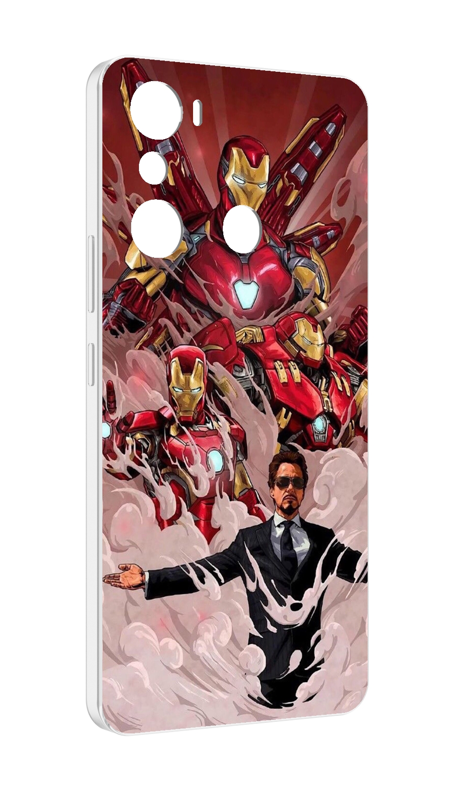 

Чехол MyPads Тони-Старк-и-костюмы для Infinix Hot 20i, Прозрачный, Tocco