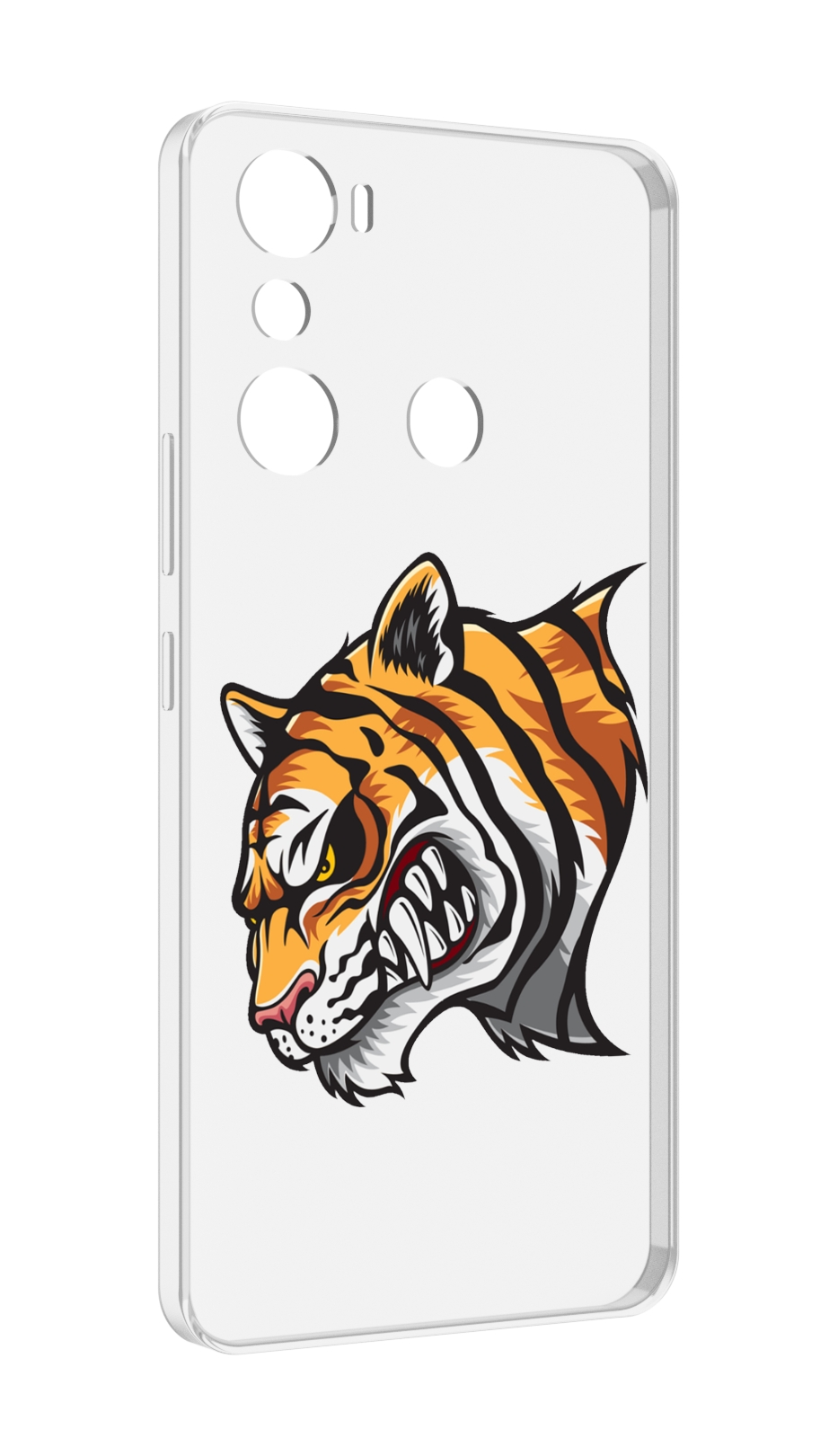 

Чехол MyPads Тигр для Infinix Hot 20i, Прозрачный, Tocco