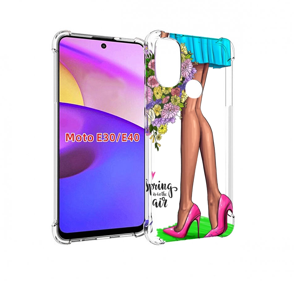 

Чехол бампер MyPads Весна-в-воздухе женский для Motorola Moto E3, Прозрачный, Tocco