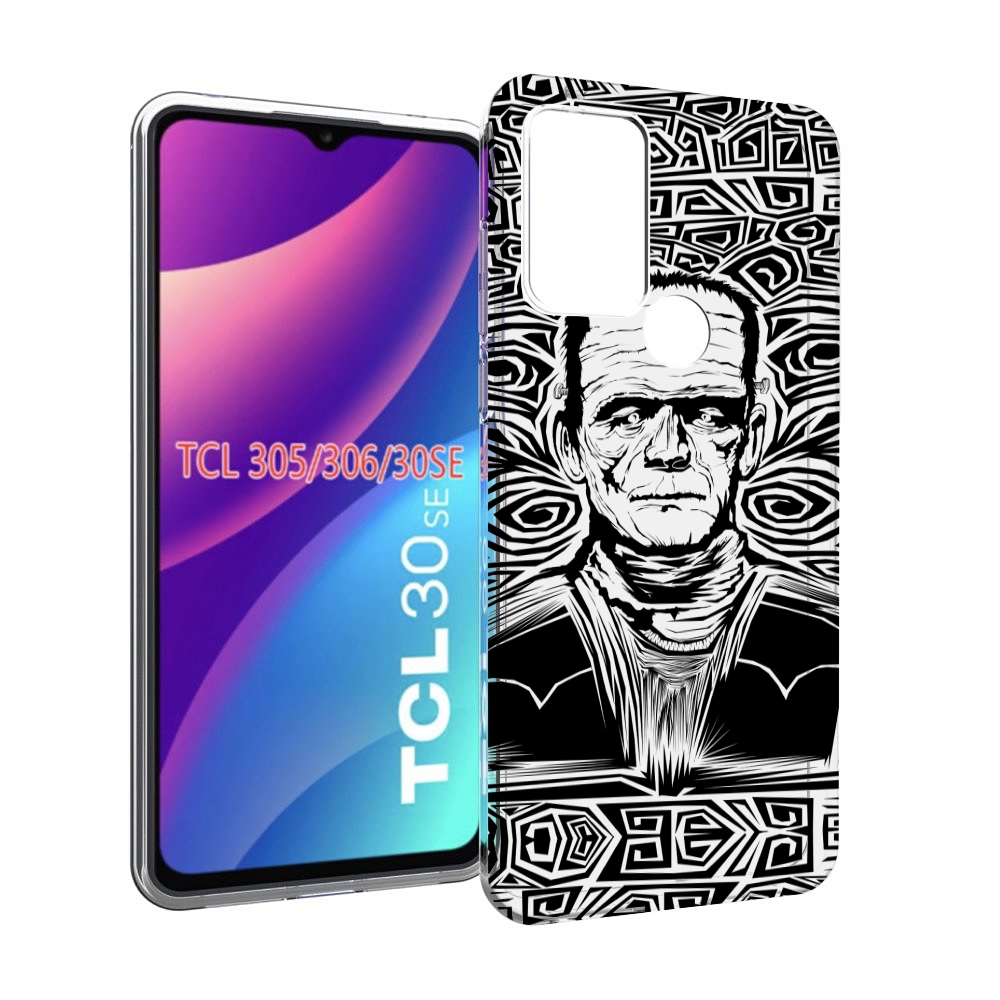 

Чехол MyPads франкенштейн черно белый для TCL 30SE / TCL 305 / TCL 306 / TCL 30E, Tocco