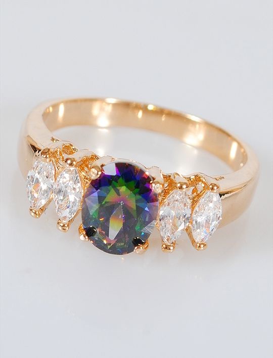 

Кольцо из бижутерного сплава р. 19 Lotus Jewelry 393R-51Mcz, фианит/циркон, Кольцо с фианитом мистик "Кабошон в цирконах" 393R-51Mcz