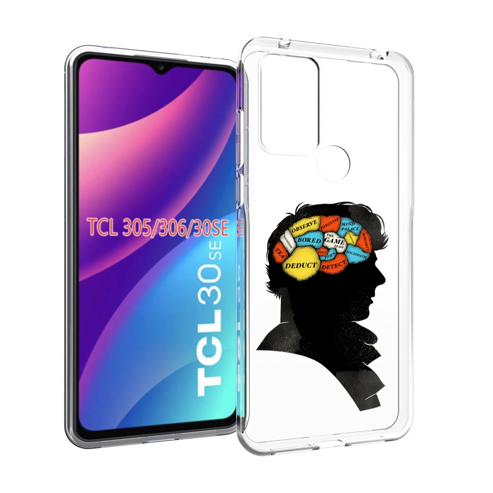 

Чехол MyPads темный рисунок для TCL 30SE/305/306/30E, Tocco