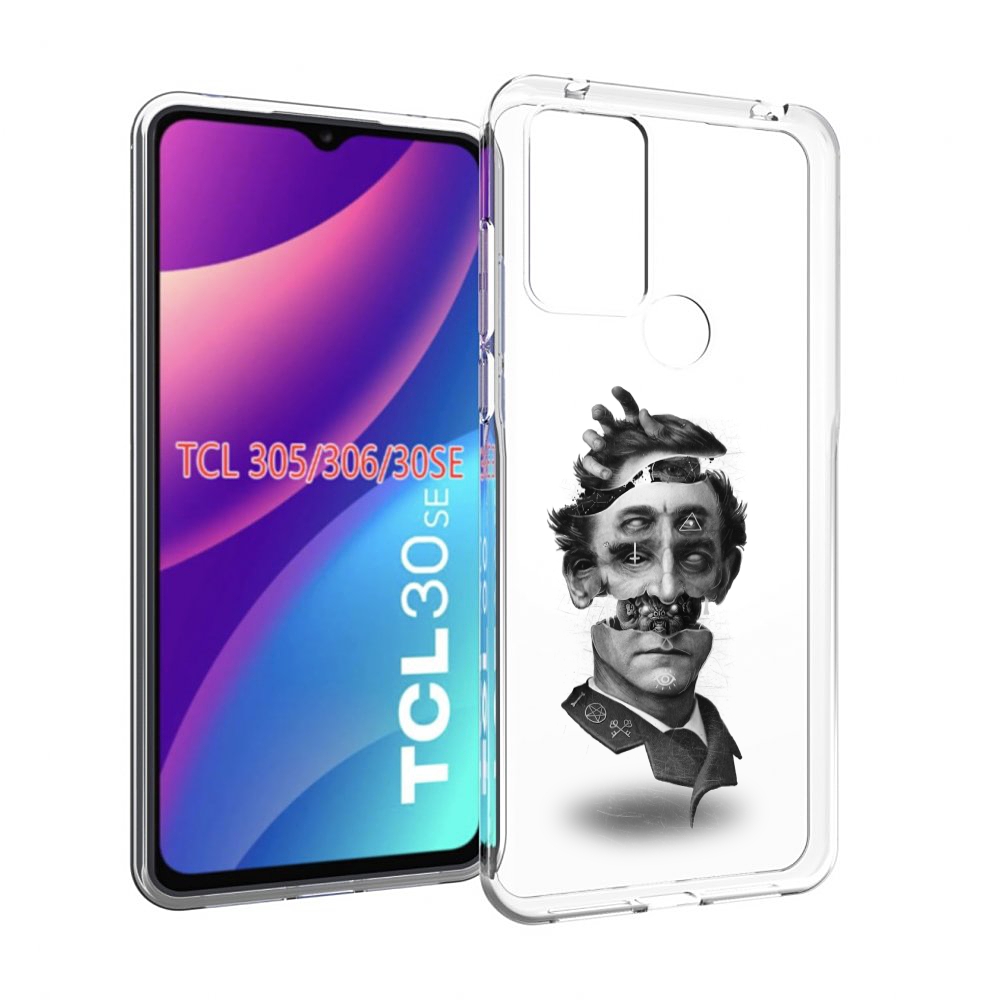 

Чехол MyPads страшное лицо абстракция для TCL 30SE/305/306/30E, Tocco