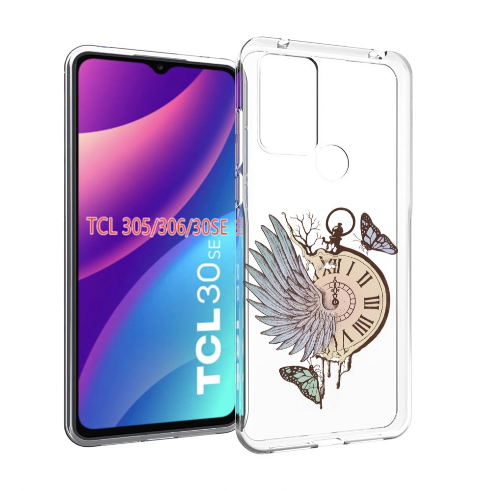 

Чехол MyPads страинные часы с крылом для TCL 30SE/305/306/30E, Tocco