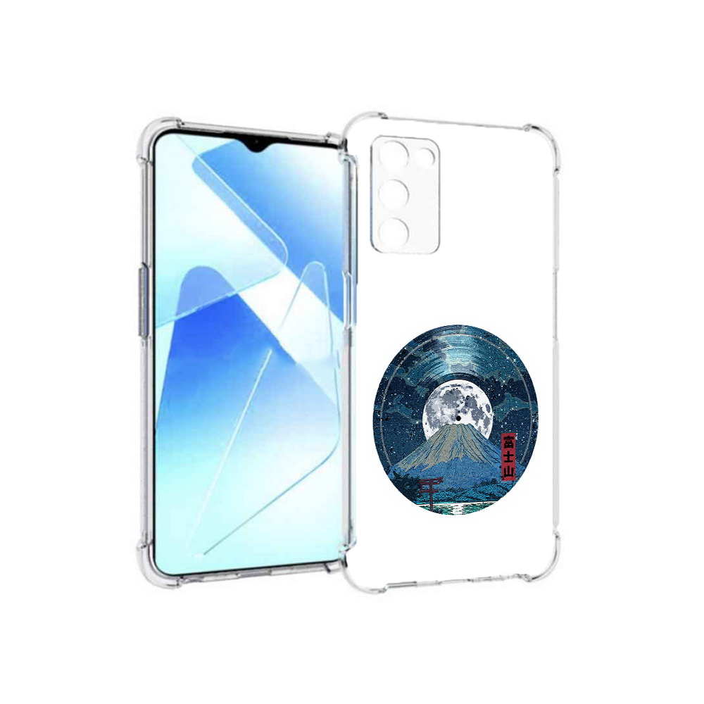 

Чехол MyPads Tocco для Infinix Zero X Pro нарисованная виниловая гора с луной, Прозрачный, Tocco