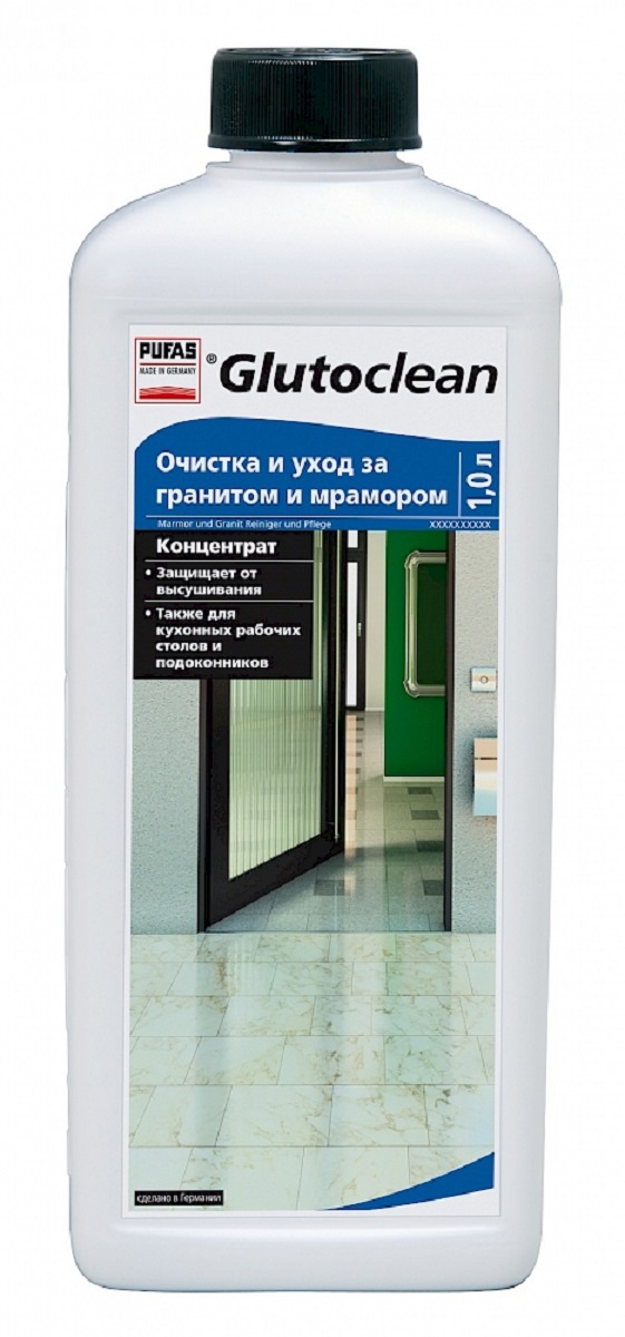 фото Очистка и уход за гранитом и мрамором pufas glutoclean 1л 035603092