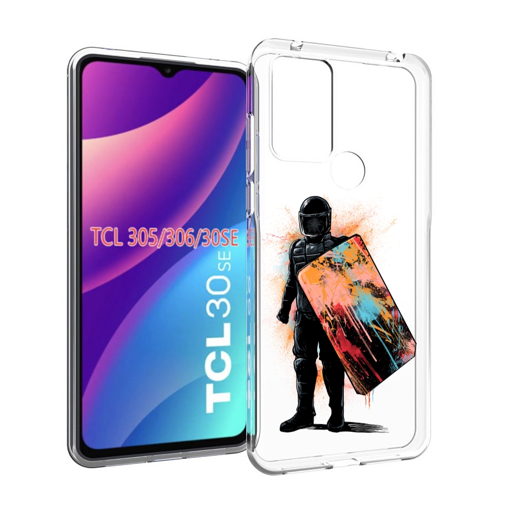 

Чехол MyPads солдат с красочным щитом для TCL 30SE/305/306/30E, Tocco
