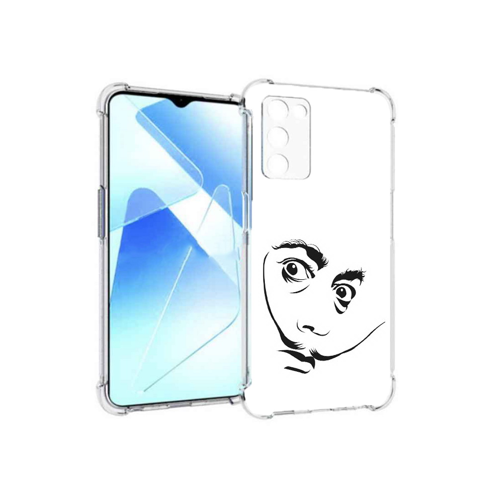 

Чехол MyPads Tocco для Infinix Zero X Pro мужчина с длинными усами, Прозрачный, Tocco