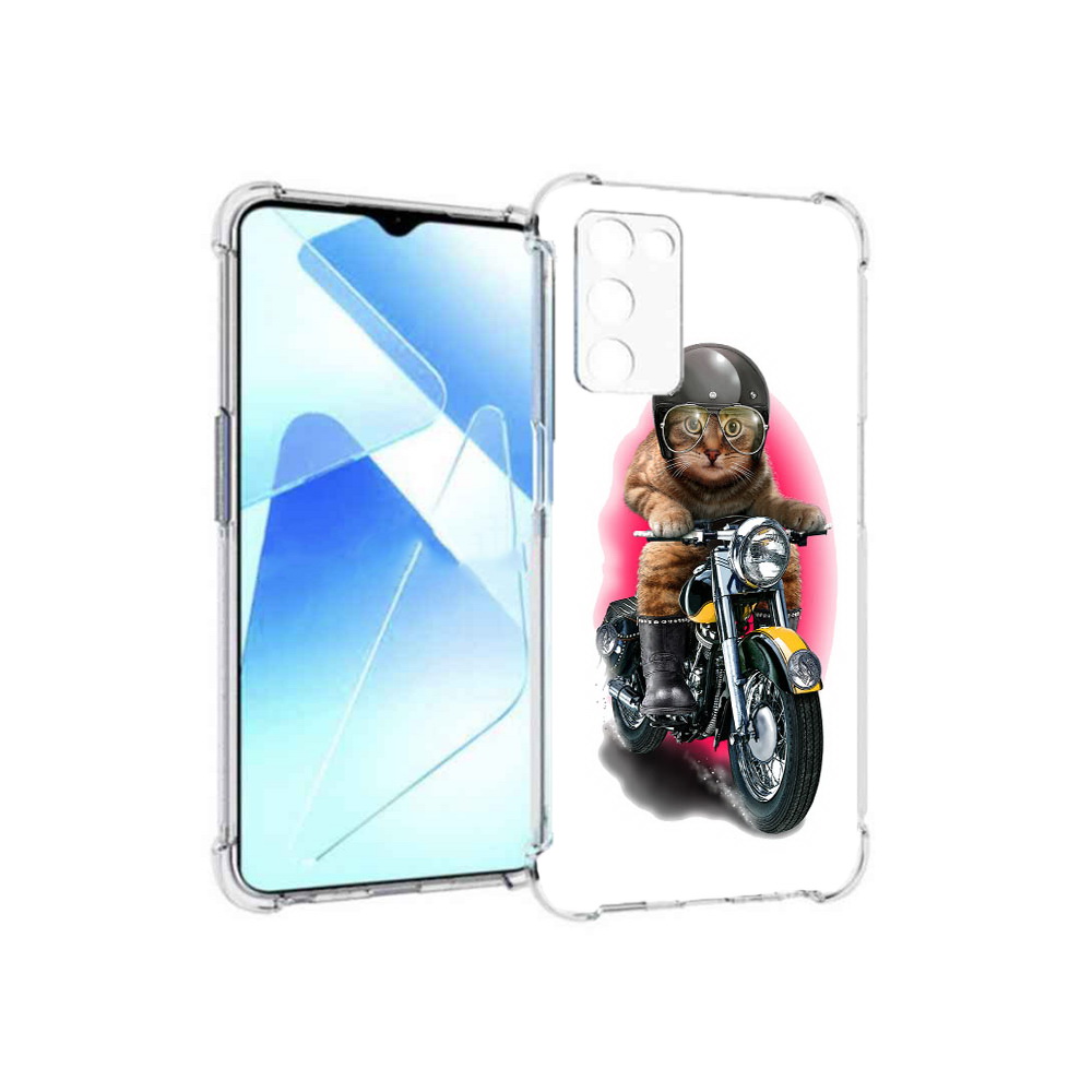 

Чехол MyPads Tocco для Infinix Zero X Pro мото-кот, Прозрачный, Tocco